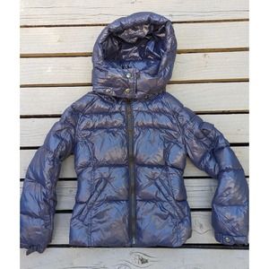 S13 NEWYORK Kids Girl's Mogul Hooded Puffer Down Quilted Jacket Coat, Size 8